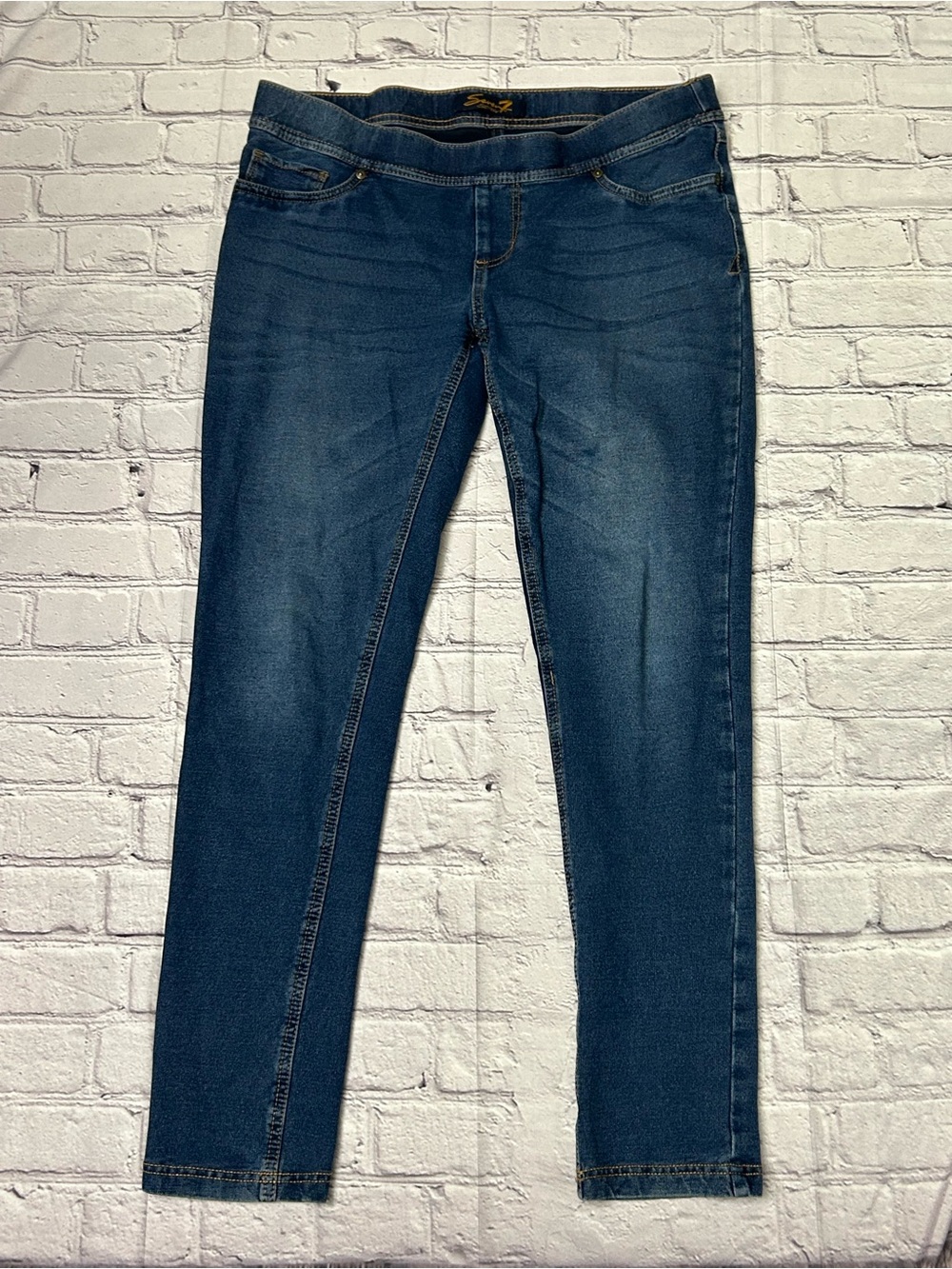 Seven7 Women’s Skinny Dark Blue Stretch Jeans